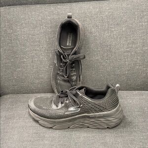 Skechers Black Max Cushioning Athletic Shoes